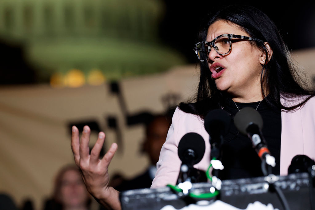 Fresh Off Anti-Semitism Censure, Tlaib Speaks at Pro-Hamas Ceasefire Rally