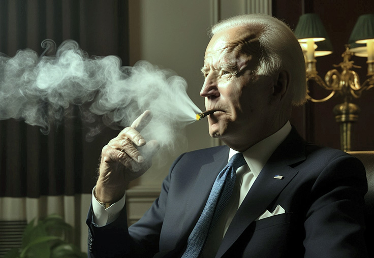 WATCH: Joe Biden Smokes Weed