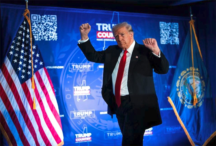 It Could Only Be Trump: MAGA Calls Game in New Hampshire