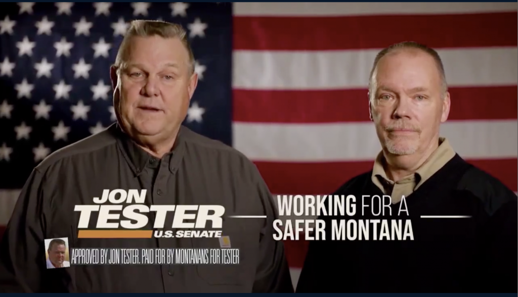 The 'Former Law Enforcement' Officer in Jon Tester's Latest Ad Is a Top Montana Dem With Ties to the Senator
