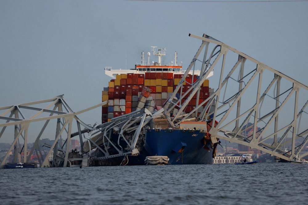 Baltimore Bridge Collapses After Container Ship Collision