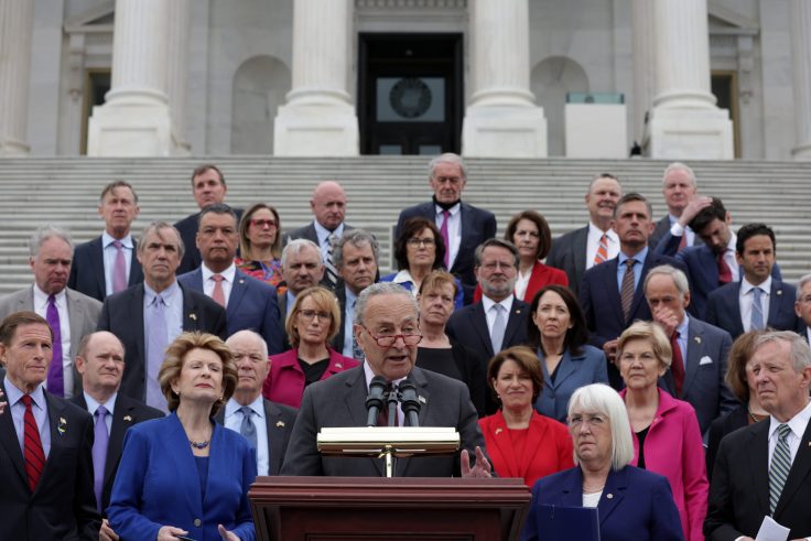 Democratic Senators in Swing States Mum on Schumer's Call for Israelis To Depose Bibi