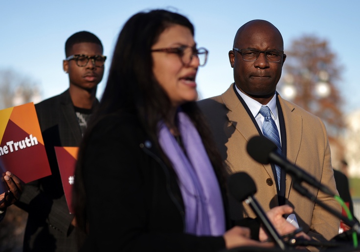 Jamaal Bowman and Rashida Tlaib Lead ‘Free Palestine’ Chant at Joint Fundraising Event