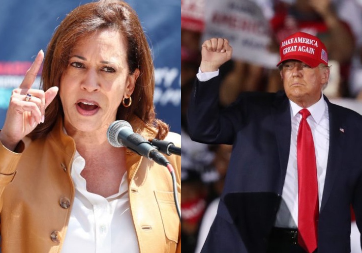 Harris Trails Trump in Latest Poll Since Biden's Withdrawal