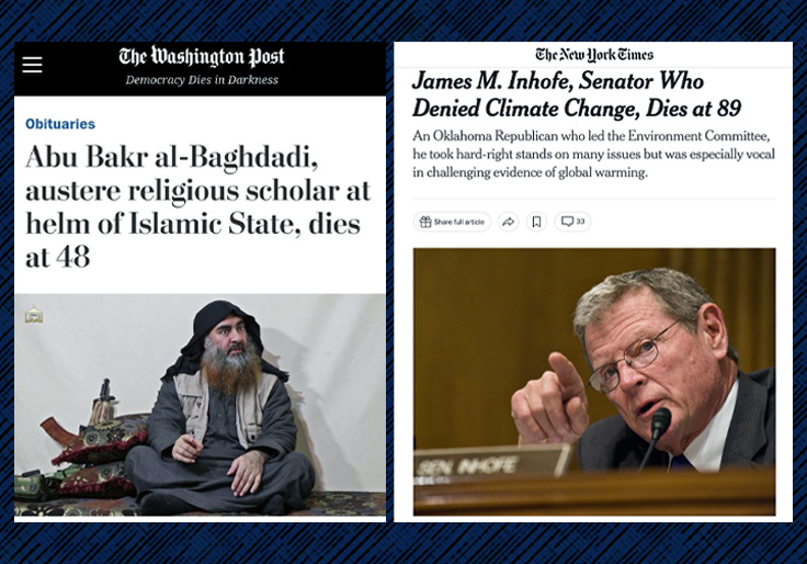 Absurd Obituary Headlines, But for Democrats