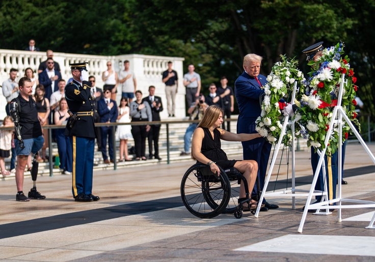 Crazed Kamala Supporters Attack Arlington National Cemetery Director for Allowing Trump To Lay Wreaths on Soldiers’ Graves