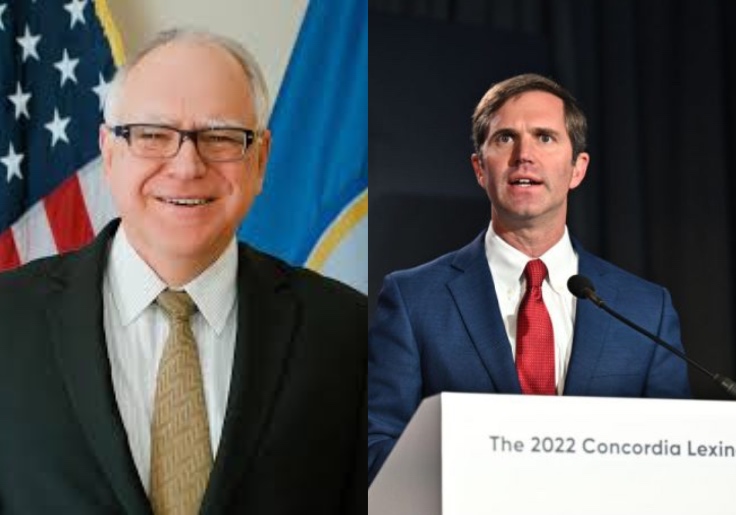 Top VP Contenders Govs Walz, Beshear To Host Harris Fundraisers