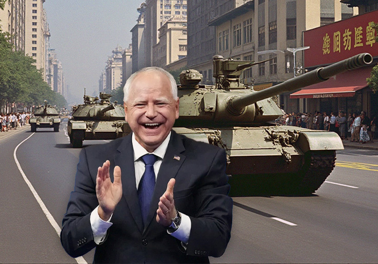 Tim Walz Said He Was in Hong Kong During the Tiananmen Square Massacre. He Was Home in Nebraska.