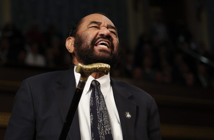 Democrats Sing 'We Shall Overcome' as House Censures Al Green for Disrupting Trump Speech