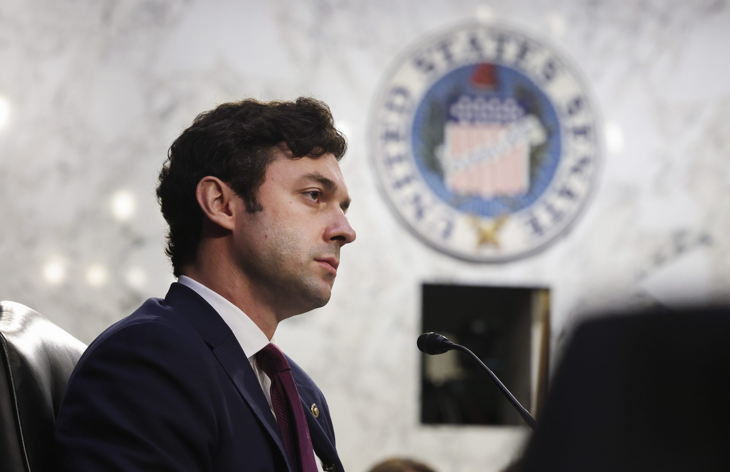 ‘Stop Dunking on Defenseless Girls’: Billboards Outside Masters, Braves Game Blast Jon Ossoff Over Trans Sports Vote
