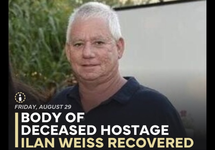 IDF Recovers Body of Slain October 7 Victim Ilan Weiss From Gaza