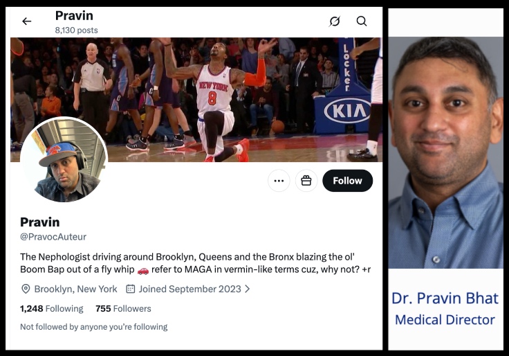 'She'll F— You Up, C—': Mamdani-Supporting Doctor Who Directs Major New York Clinic Moonlights as Vile Troll Who Attacks Jews, MAGA, Defends Jasmine Crockett