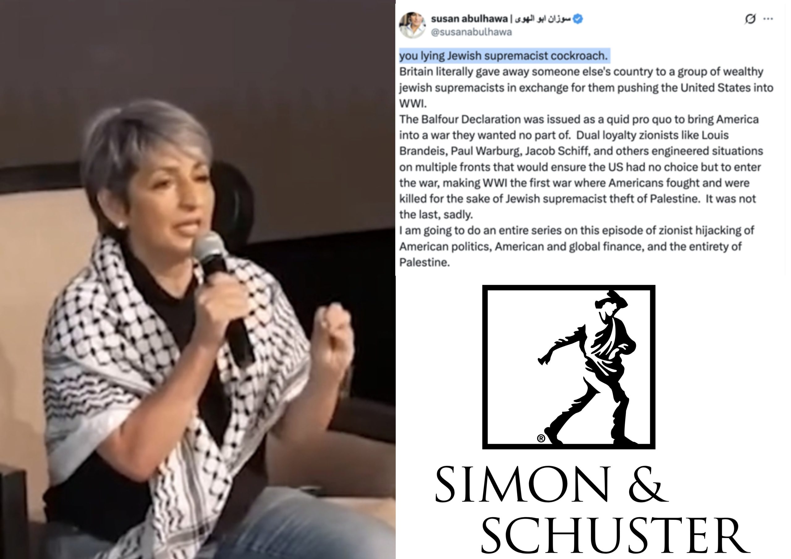 simon & schuster signs palestinian author who made anti-semitic remarks